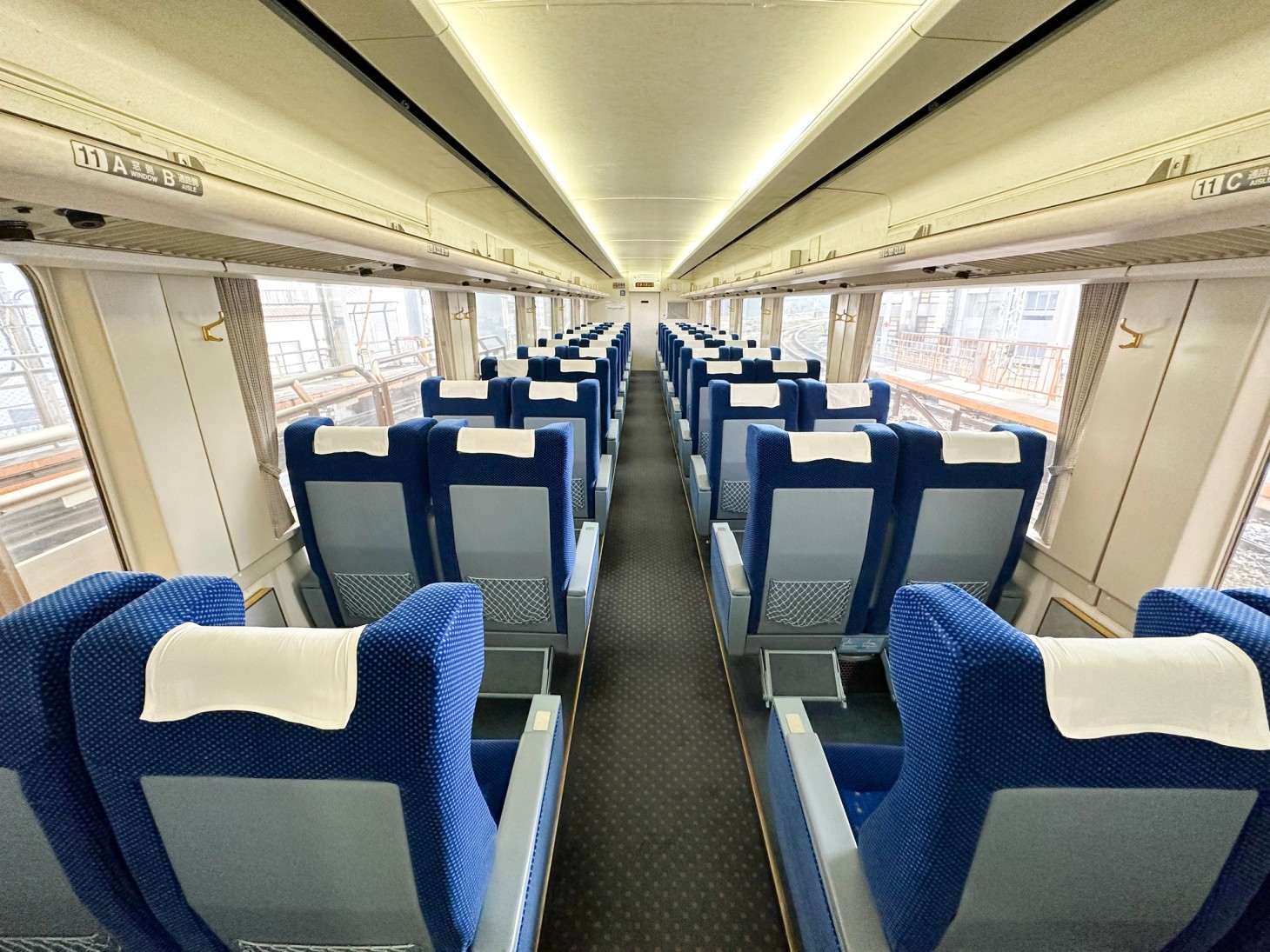 Dentro del tren Spacia Ueno Nikko
