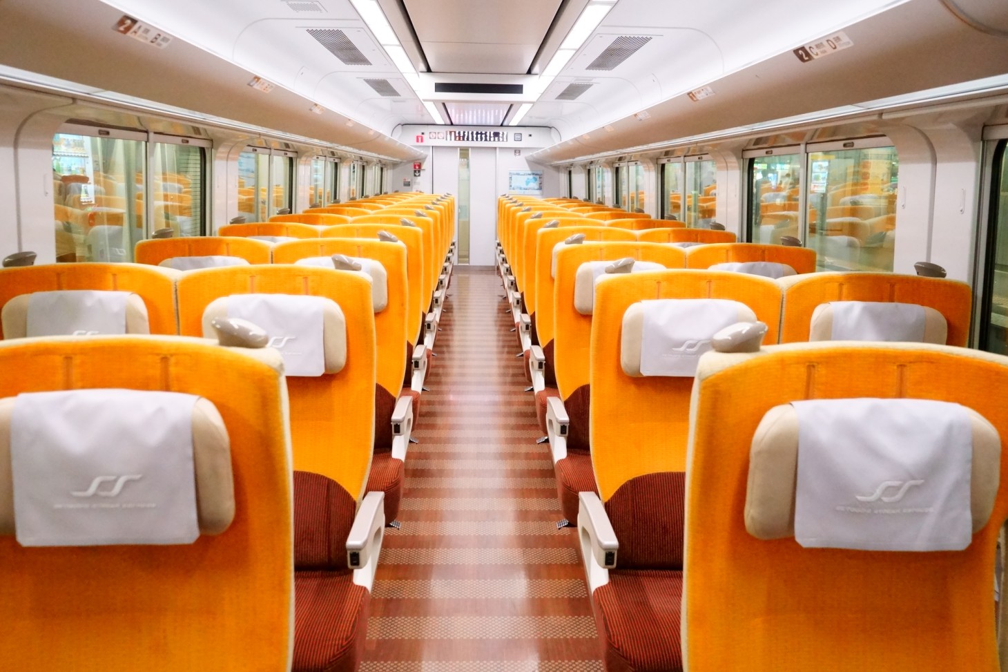 Inside the Limited Express “SHIOKAZE” train