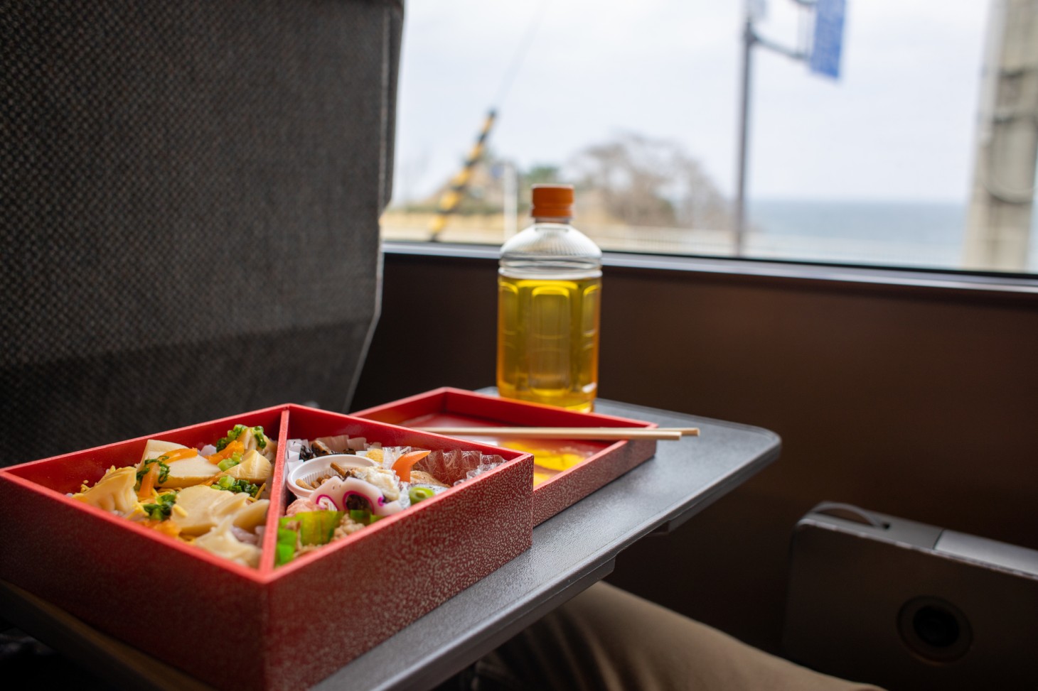 Bento box and tea